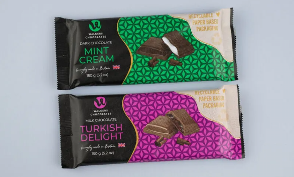 Walkers Chocolates 100%可回收紙質包裝設計創意