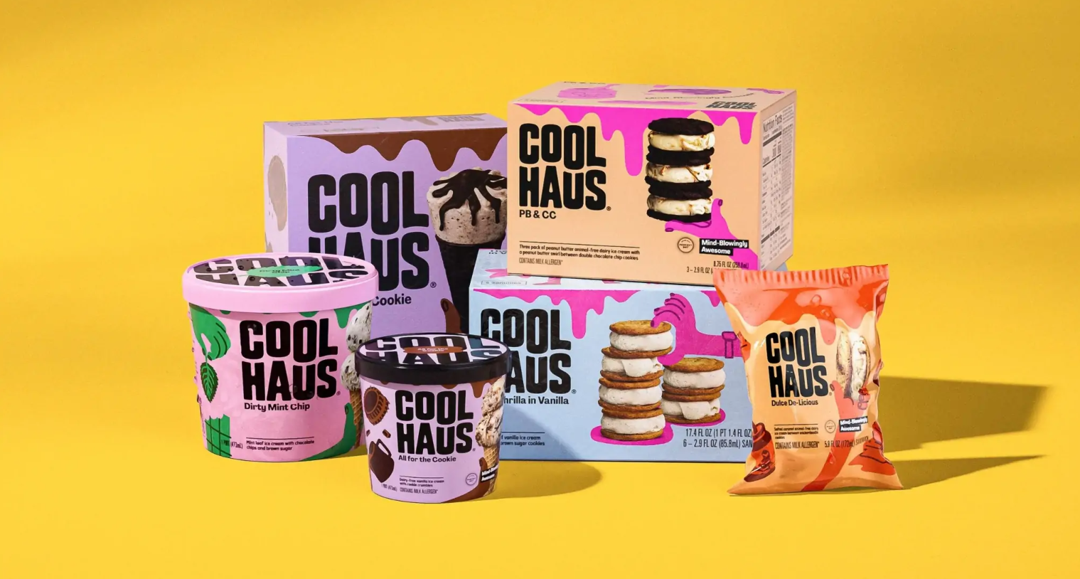 Coolhaus by &Walsh冰淇淋包裝設計創意欣賞